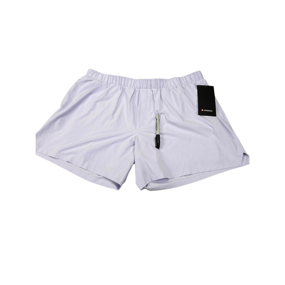 Lululemon Run Crew Ripstop Short 6" Lined Lilac Purple XXL LM7BL0S NEW MSRP $78